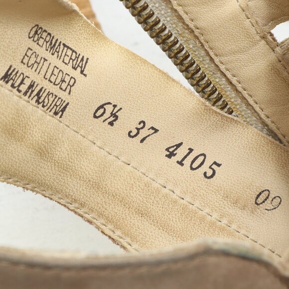 Paul Green Sabrina Leather Open Toe Heeled Sandal Women's UK6.5 US9 EU40 Cream - Picture 12 of 16